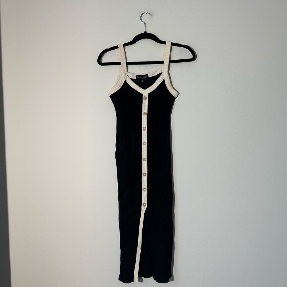 Derek heart black and white dress size S